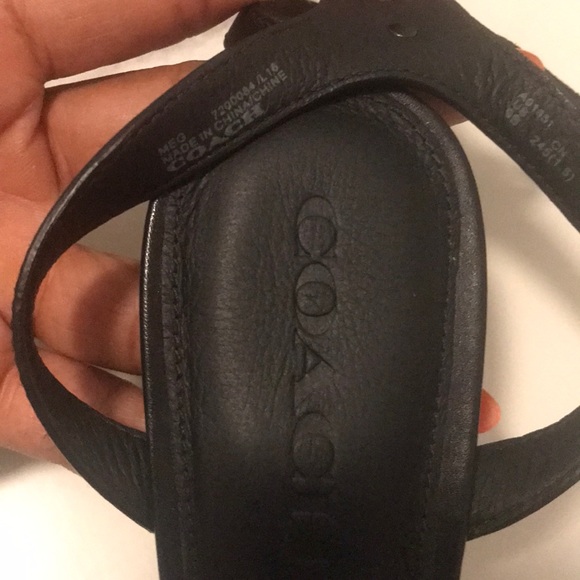 COPY - Authentic COACH KITTEN HEEL Sling back sandal S 9 - Picture 5 of 7